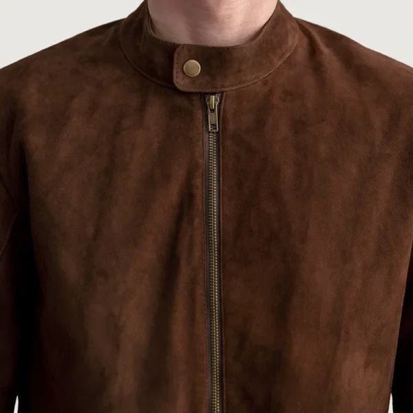 Men’s leather biker jacket