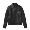 Mens Full Grain Leather Coach Jacket