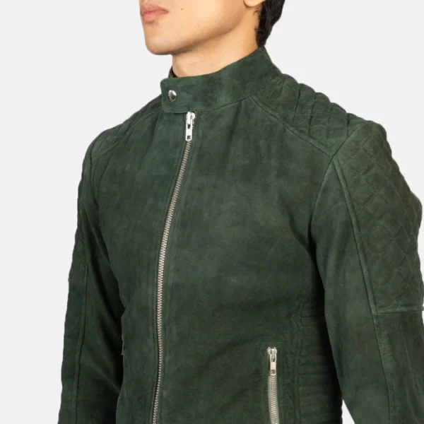 Men’s suede biker outerwear