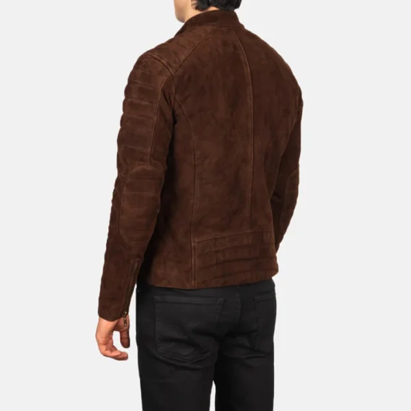 Men’s suede moto jacket