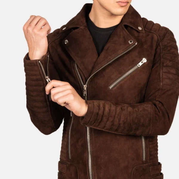 Mocha suede outerwear