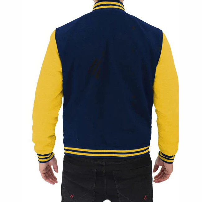 Baseball Navy Blue And Yellow Jacket