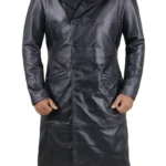 Oryth Classic Mens Winter Leather Chesterfield Coat