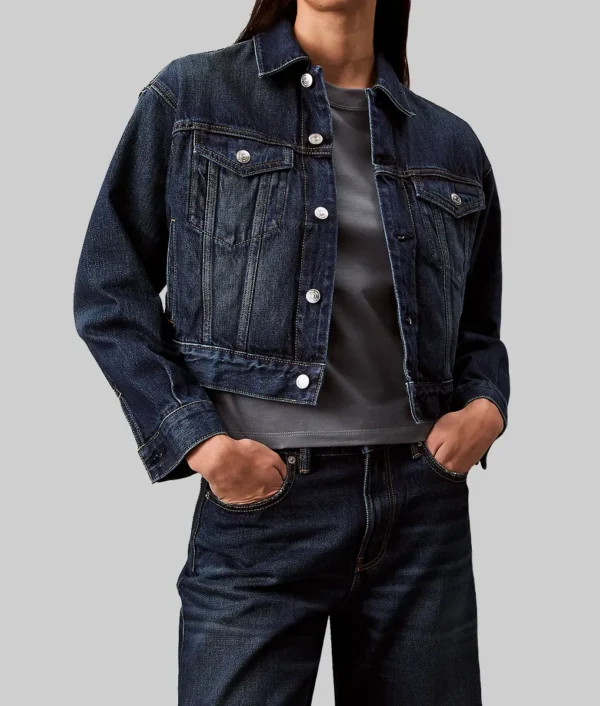 Bridget Jones Renee Zellweger Blue Trucker Jacket