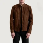 Zen Brown Suede Men Biker Jacket