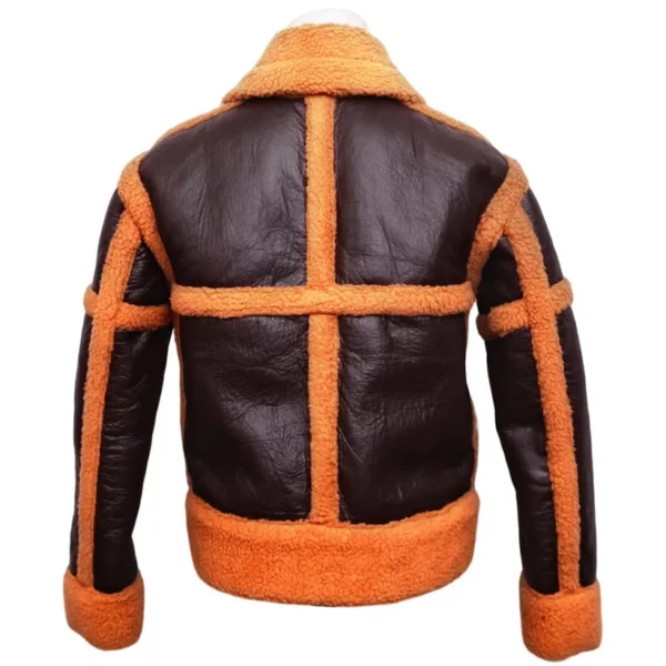Women Shearling Rancher Leather Jacket