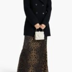 Shalon Womens Black Double Breasted Wool Coat