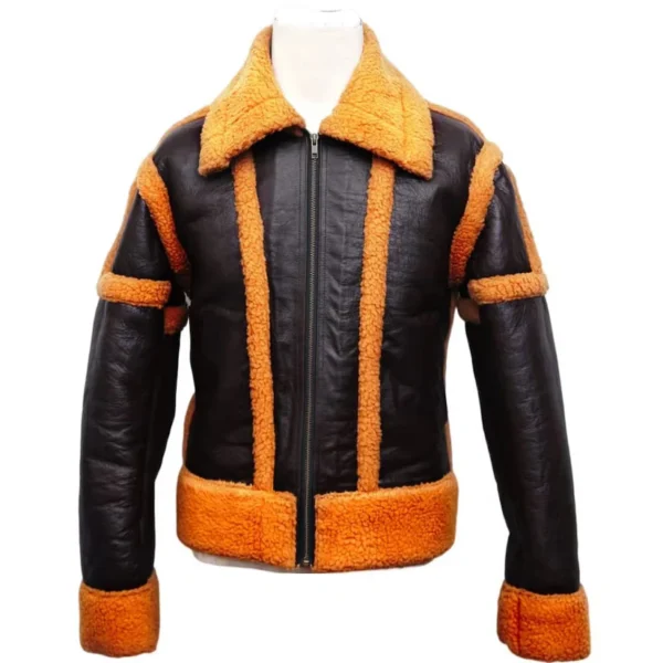 Women Shearling Rancher Leather Jacket