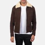 Brown Shearling Jacket – Coffner Edition with Fur
