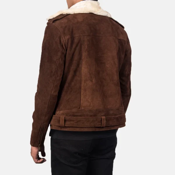 Soft suede moto jacket