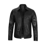 Mens Premium Black Leather Jacket