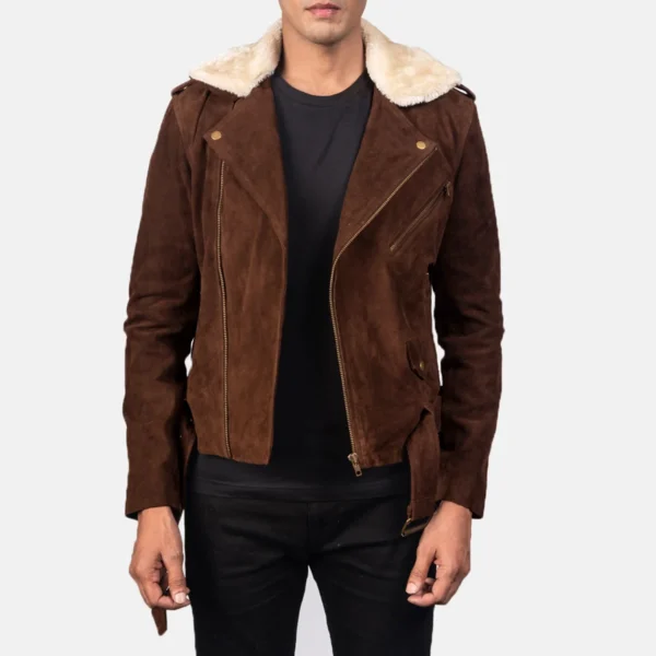 Suede Biker Jacket