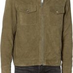 Mens Suede Trucker Jacket Comfortable & Stylish