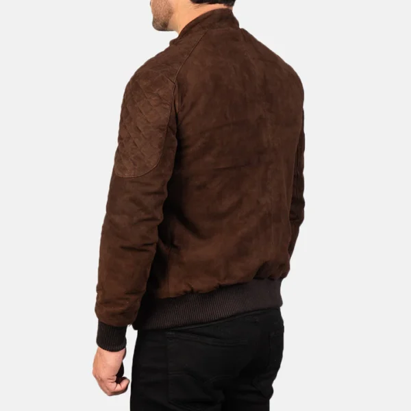 Sven mocha suede bomber
