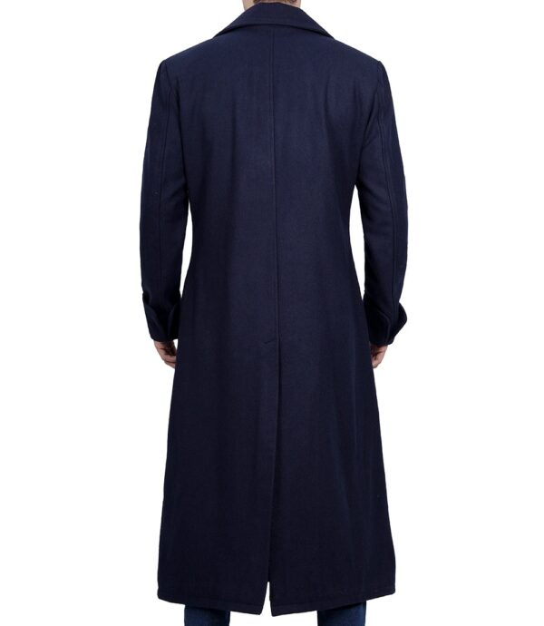 Tailored blue wool outerwear