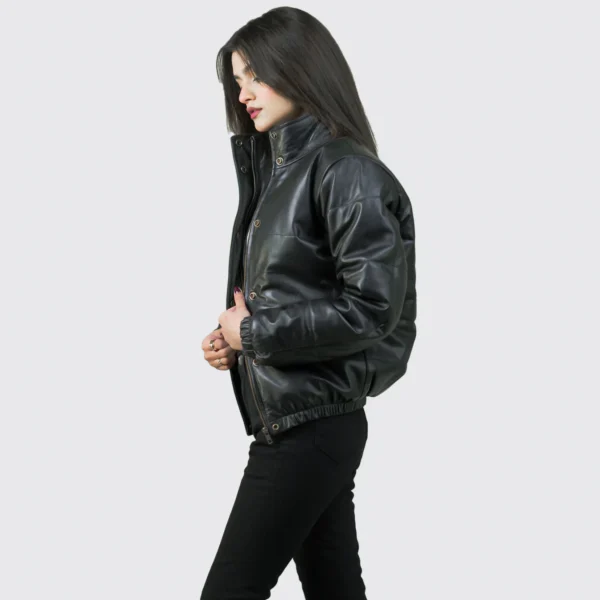 Womens Tall Black Leather Jacket