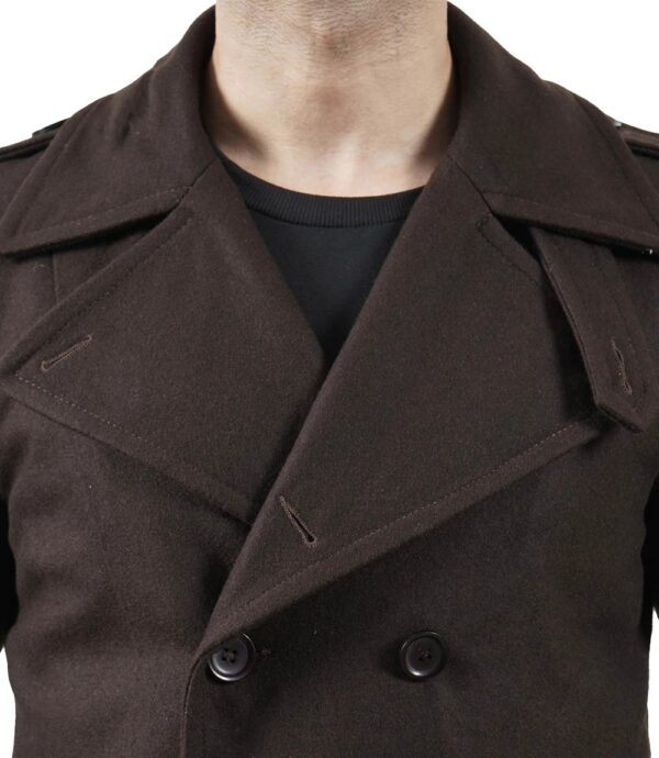 Warm brown wool outerwear