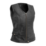 Lolita Women's Motorcycle Leather Vest