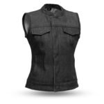 Women's Motorcycle Denim Vest