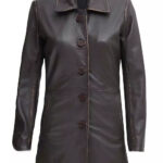 Jackson Noir Womens Leather Car Coat
