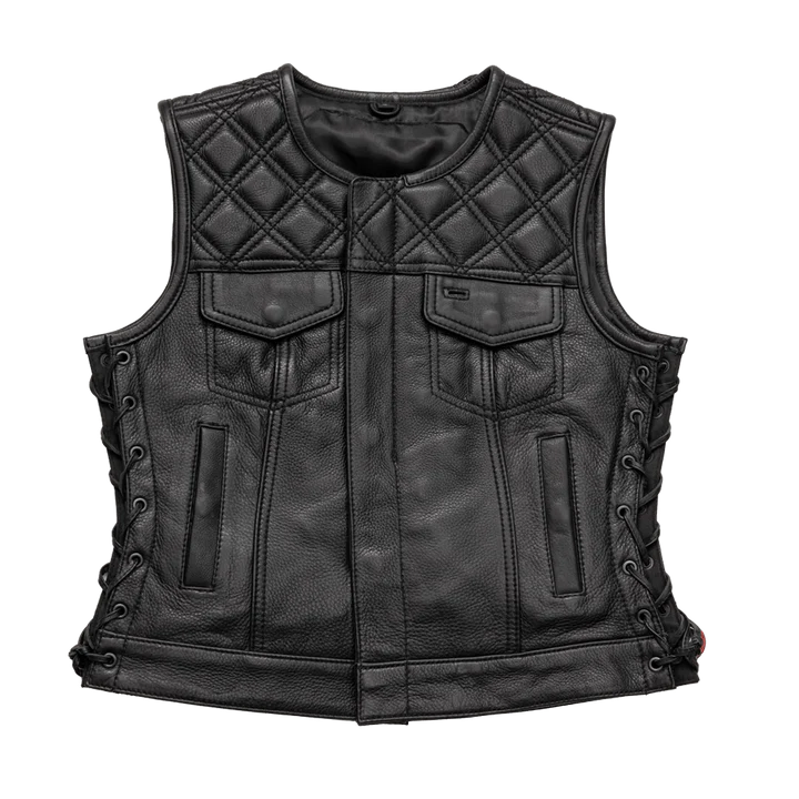 Women's Leather Motorcycle Vest