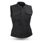 Womens Motorcycle Canvas Vest