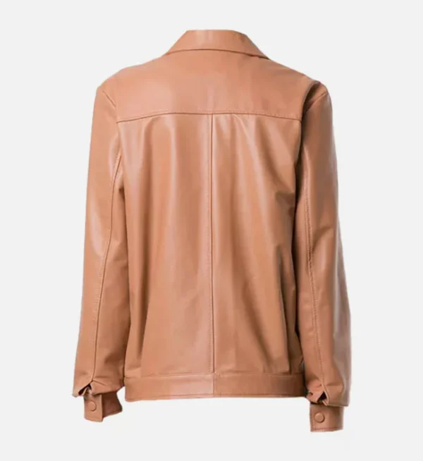 Womens brown trucker jacket