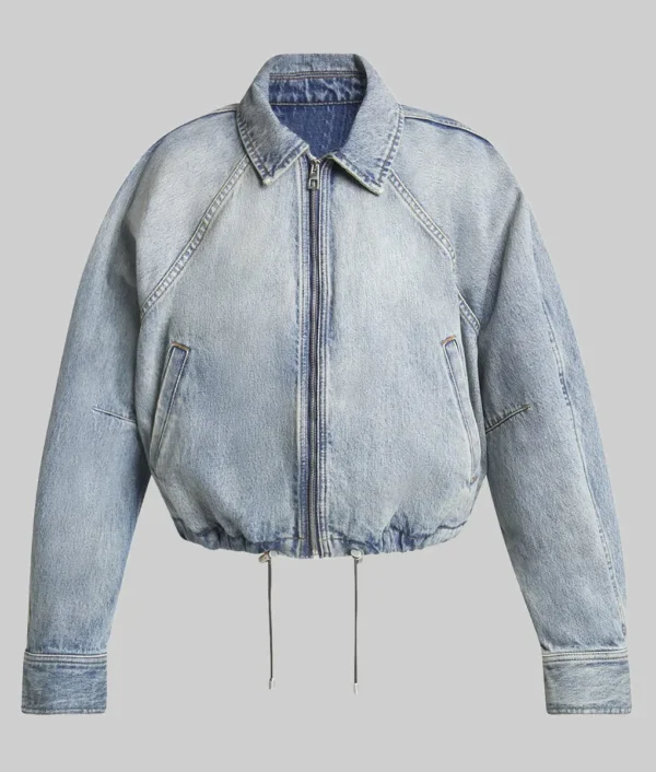 Phoebe Dynevors Blue Denim Jacket