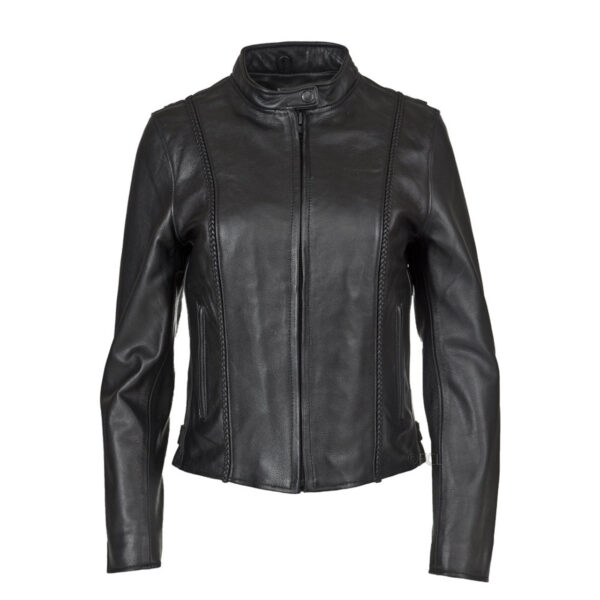 Womens interlace leather top