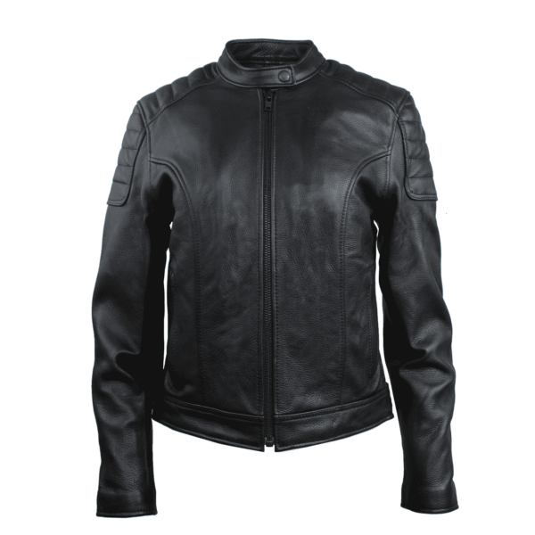 men black leather jacket