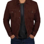 Brown Suede Jacket for Men – Casual Fit