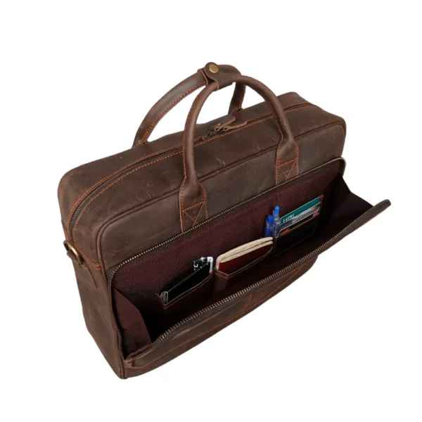 16-inch leather work bag