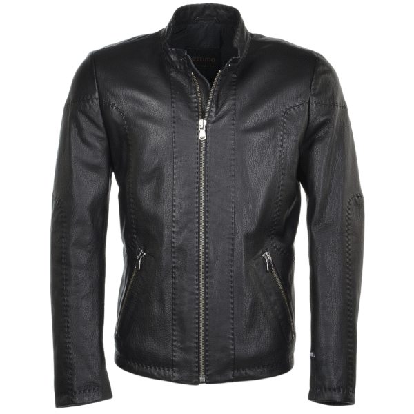 Black Motorcycle Full Grain Leather Jacket