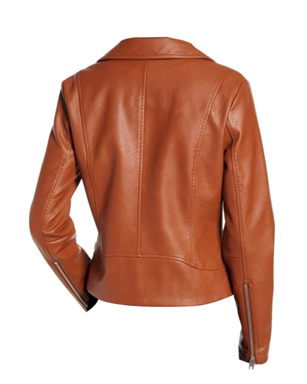 Brown motorcycle riding jacket
