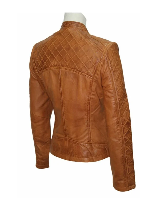 Brown quilted jacket
