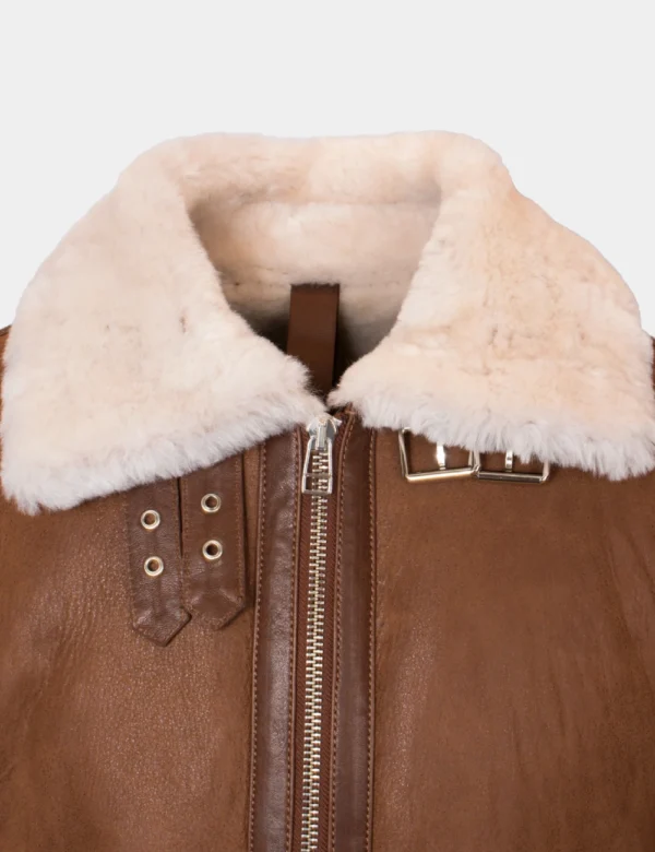 Classic leather pilot jacket
