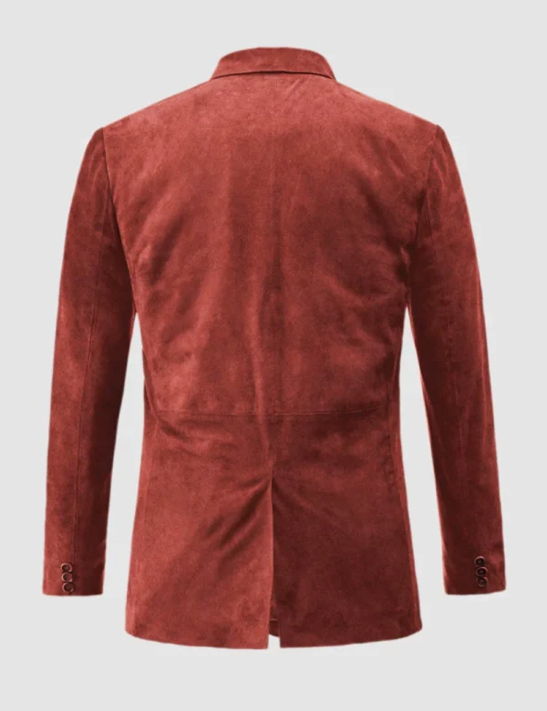 Classic red suede jacket