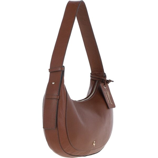 Curved shoulder handbag
