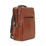 Leather Backpack in Choco Brown