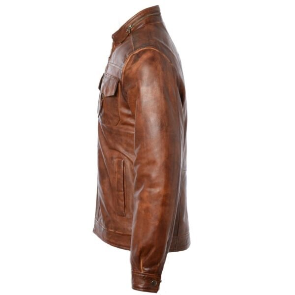 Exclusive Mens Tan Leather Jacket