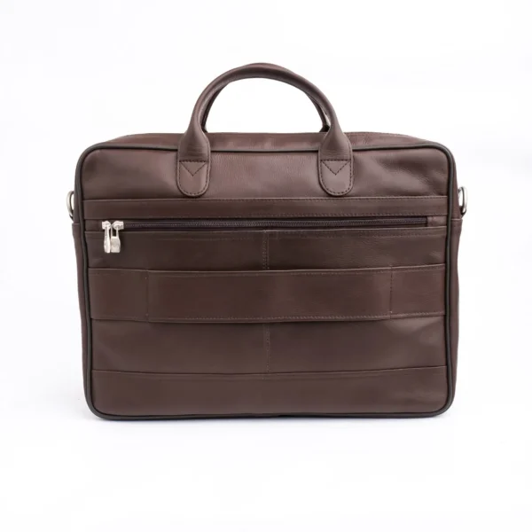Executive dark leather briefcase
