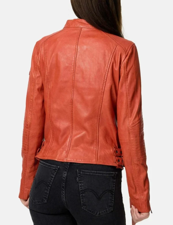 Fashionable leather coat
