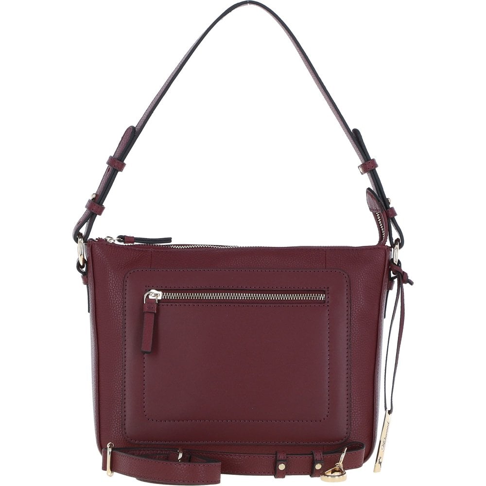 Red Leather Shoulder Bag