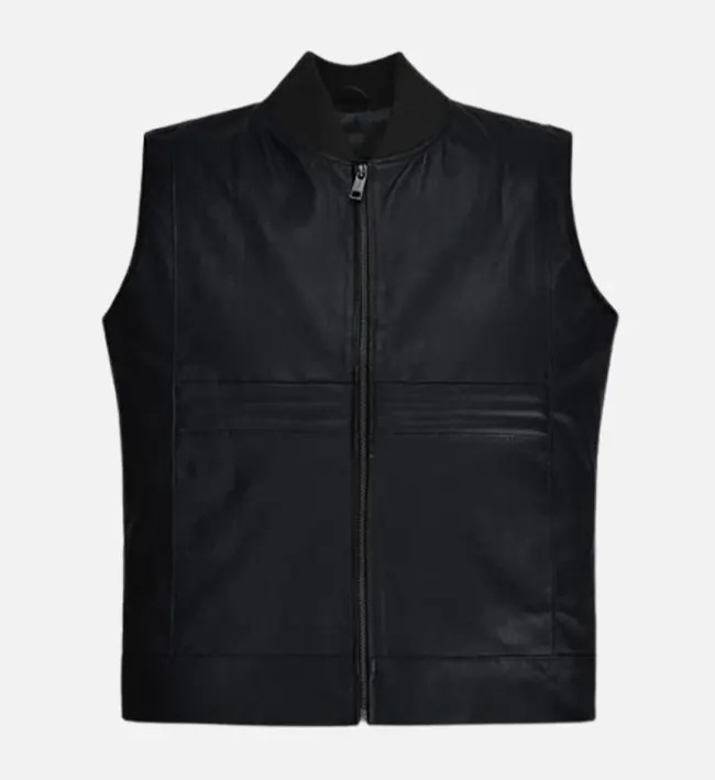 Classic Highway Forge Leather Vest For Men