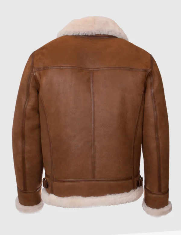 Fur collar aviator bomber