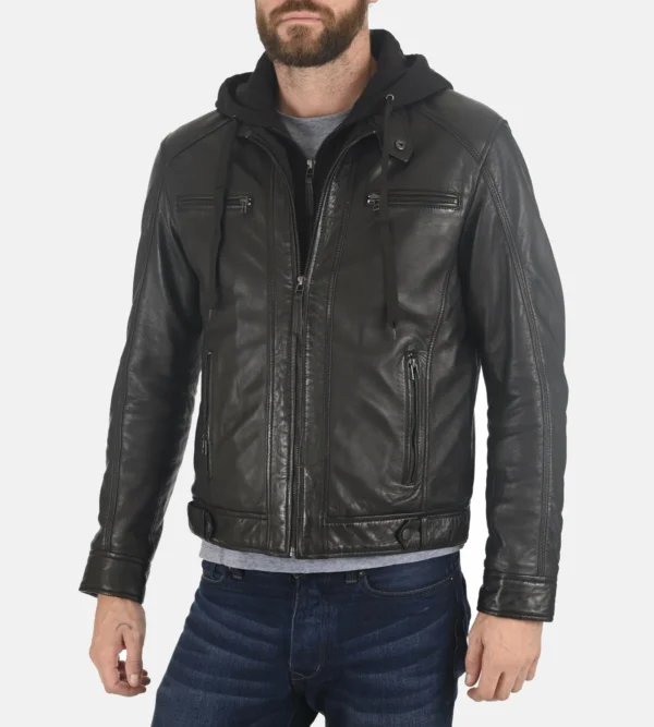 Genuine lambskin black jacket