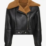 Womens Shearling Lambskin Leather Jacket