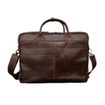 Vintage Leather Laptop Bag Dark Brown 14 15 16 Inch