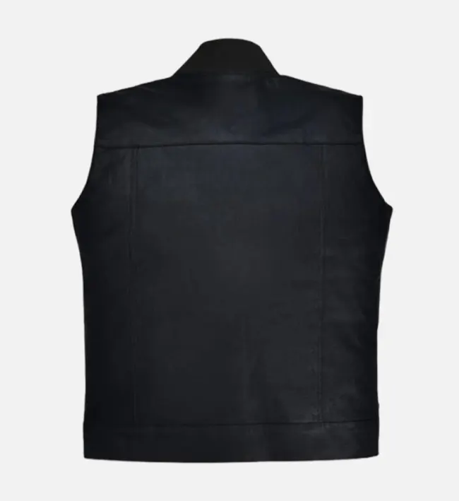 Classic Highway Forge Leather Vest For Men