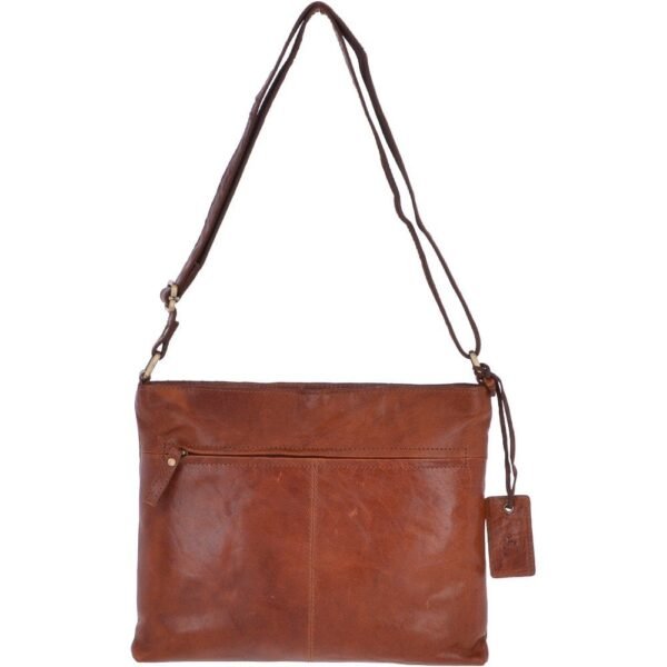 Honey color leather bag